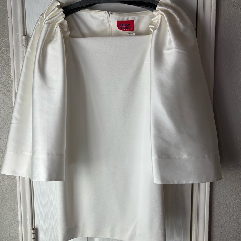Solace London Ivory Dress with Cape
